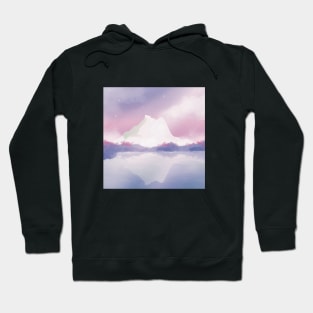 Beautiful Purple Snow Mountain Hoodie